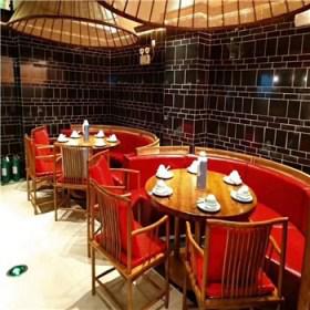 西安快餐店沙發卡座定制