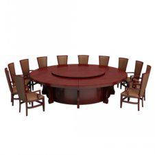 西安酒店20人電動旋轉餐桌訂做