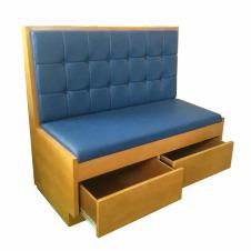 鄭州奶茶店帶抽屜卡座沙發批發廠家